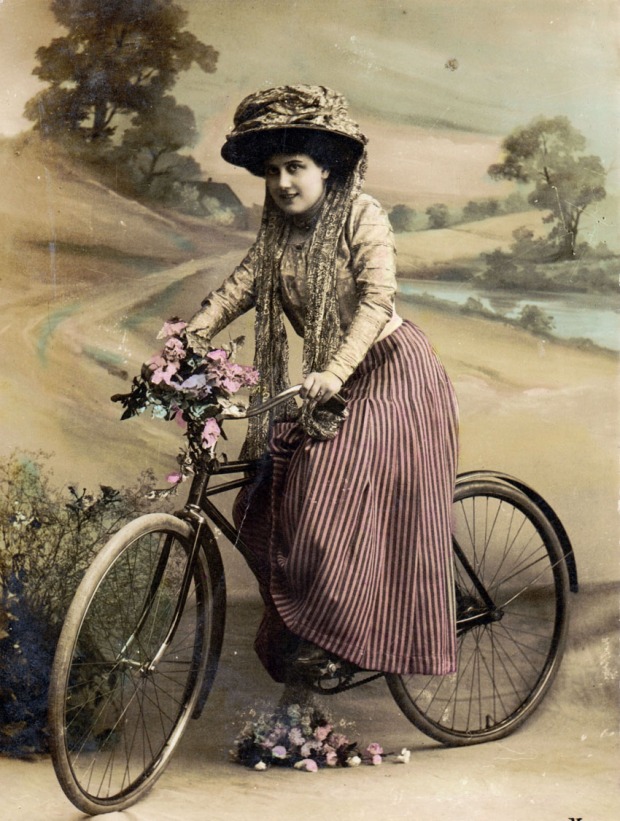 Vintage French Cycling Postcard